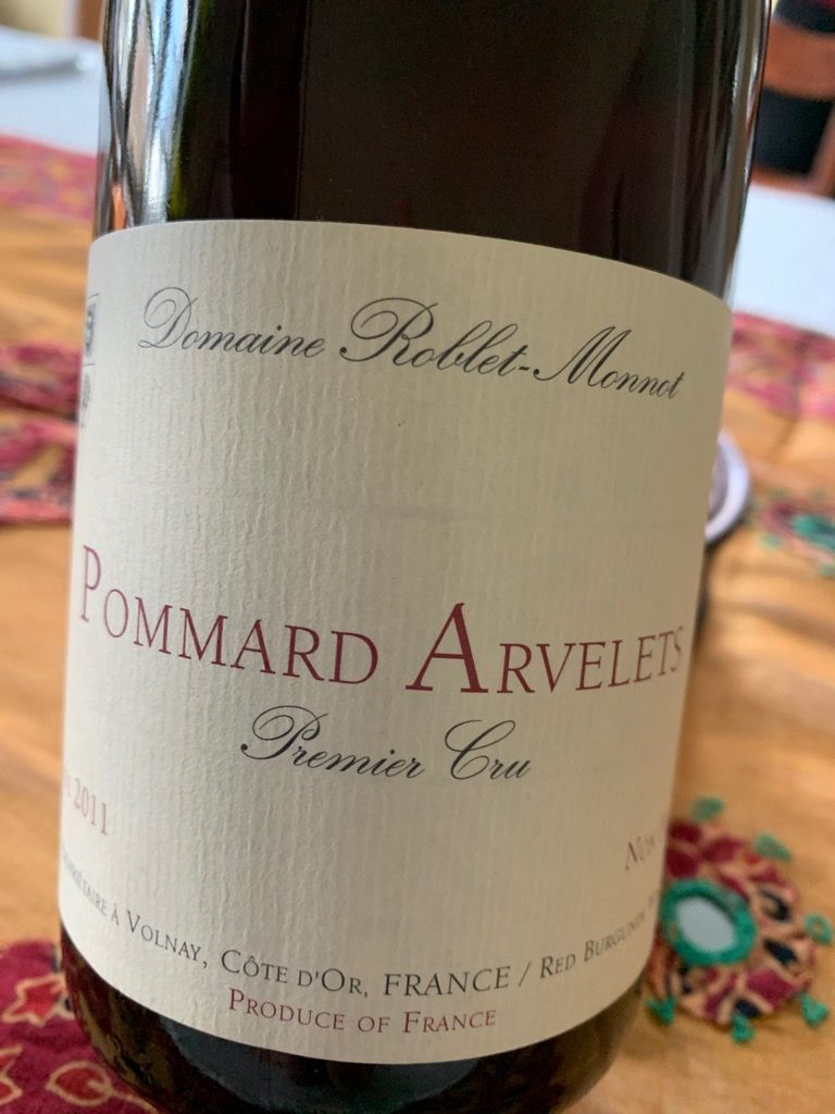 Pommard 1er Cru Les Arvelets 1999 750ml 2011 Domaine Roblet-Monnot