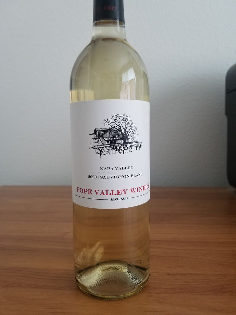 2021 Pope Valley Sauvignon Blanc Usa California Napa Valley