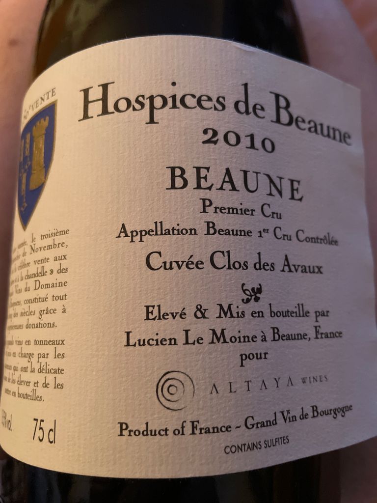 定番大特価Hospices de Beaune 2010 BEAUNE ワイン