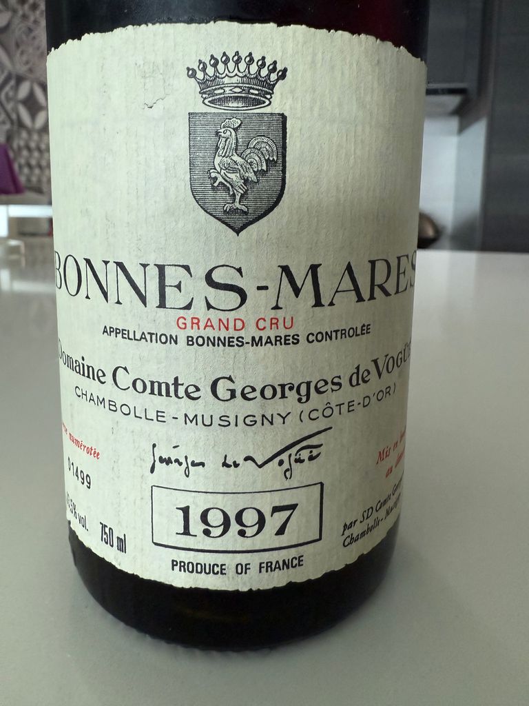 1997 Domaine Comte Georges de Vogüé Bonnes Mares - CellarTracker