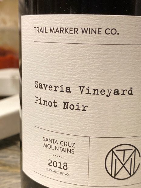 Trail Marker Pinot Noir Santa Cruz Mtns 2020 – Tomorrow's Wine