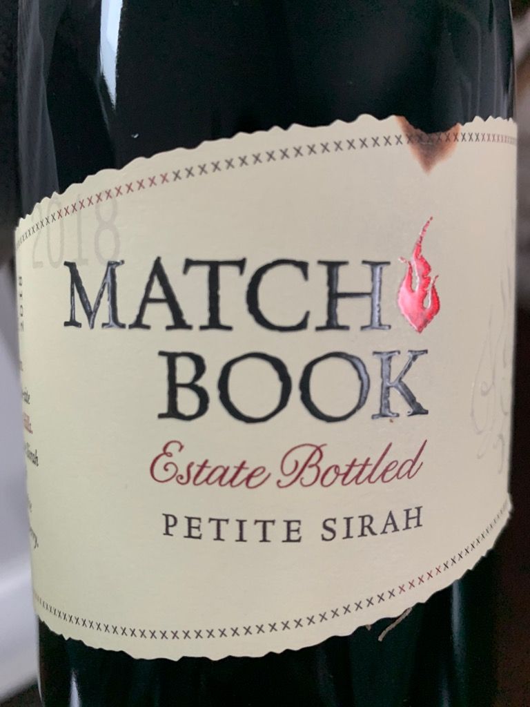 2017 Matchbook Petite Sirah, USA, California, Central Valley, Dunnigan Hills CellarTracker