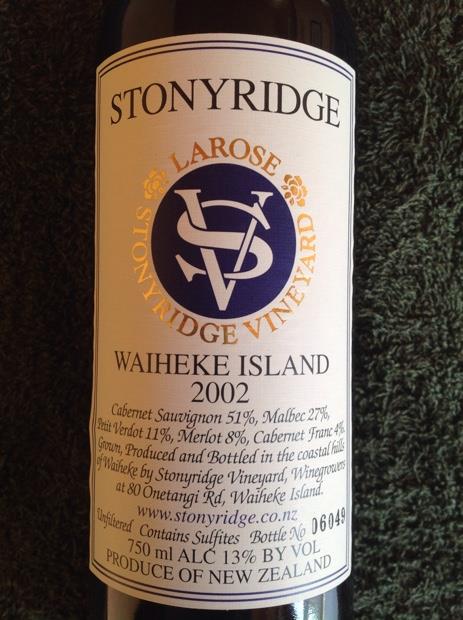 2006 Stonyridge Vineyard Larose - CellarTracker