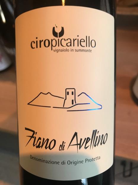 2016 Ciro Picariello Fiano di Avellino CellarTracker