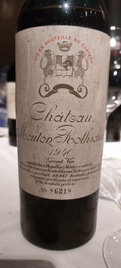 美品　Château Mouton Rothschild 1941 1941 Château Mouton Rothschild - CellarTracker
