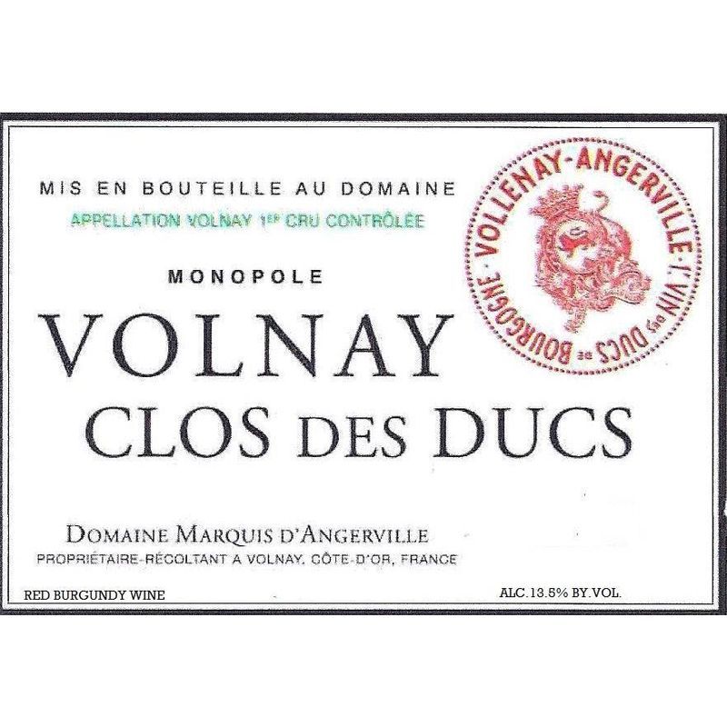 2013 Domaine Marquis d'Angerville Volnay 1er Cru Clos des Ducs