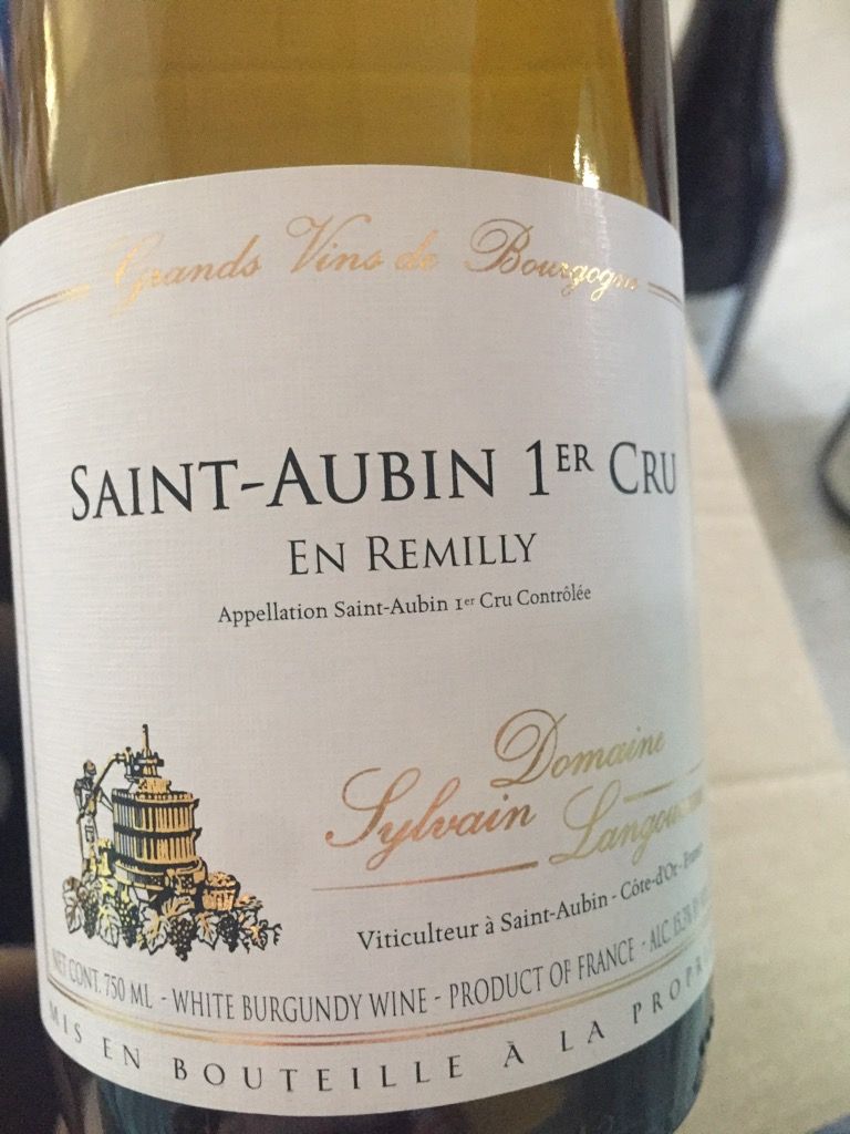 2020 Domaine Sylvain Langoureau Saint-Aubin 1er Cru Derrière Chez