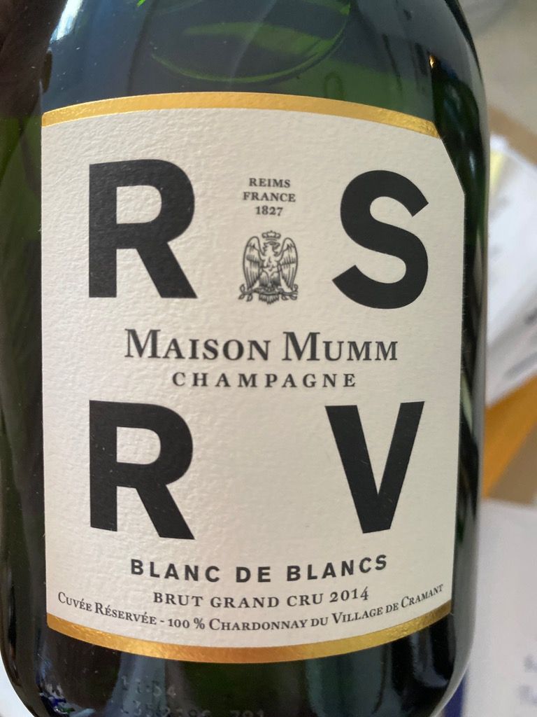 2015 G. H. Mumm & Cie Champagne Grand Cru Maison Mumm RSRV