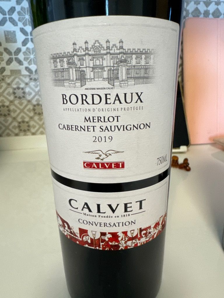 2020 Calvet Conversation Merlot Cabernet Sauvignon - CellarTracker