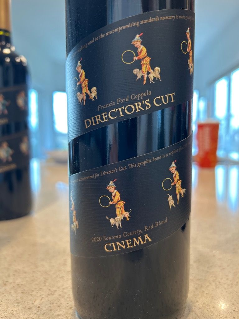 2020 Francis Ford Coppola Director's Cut Cinema, USA, California, Sonoma County CellarTracker