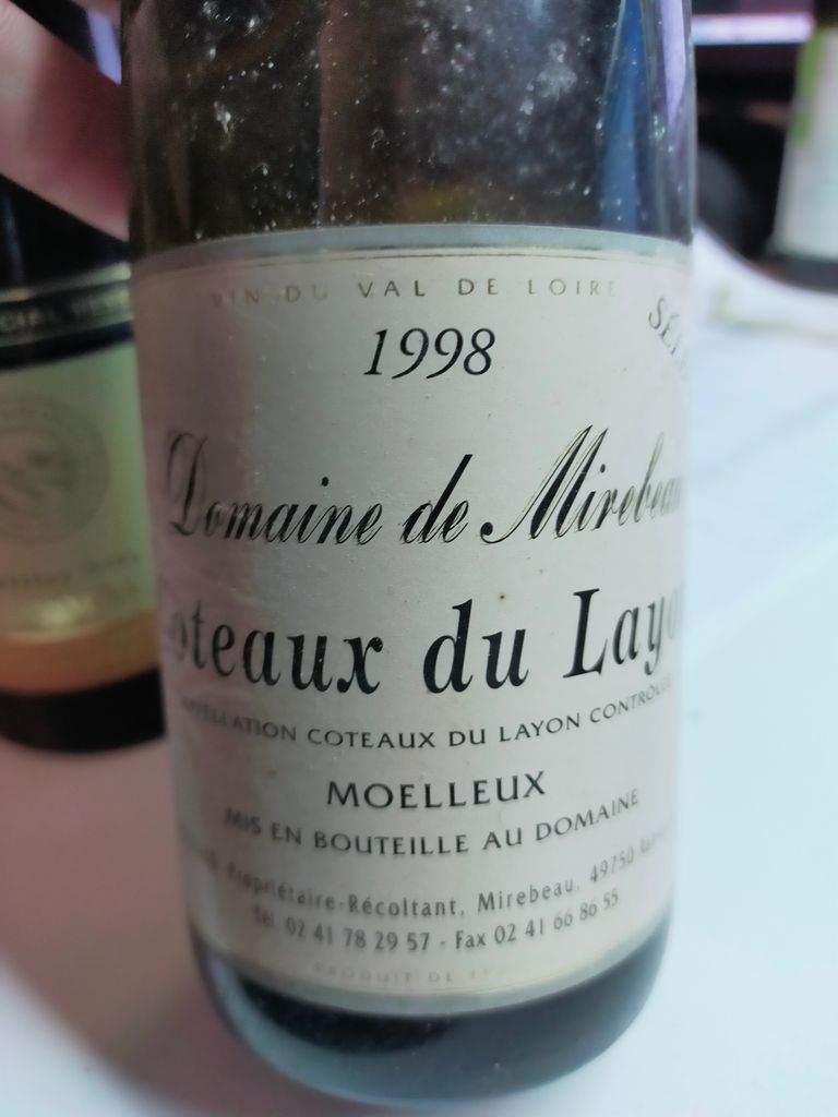 Layon Rablay 1998 Bruno Rochard Coteaux du Layon Rablay, France, Loire Valley, Anjou ...