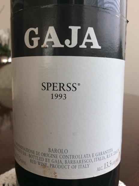 1993 Gaja Barolo Sperss - CellarTracker