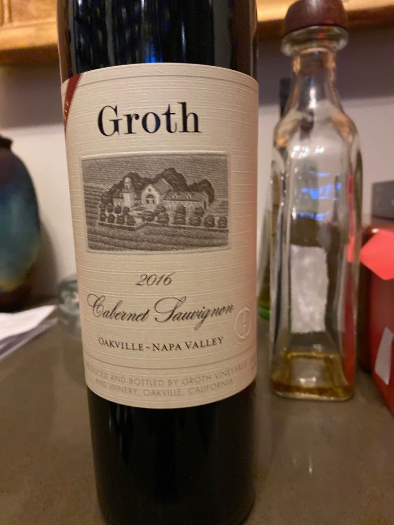 2016 Groth Cabernet Sauvignon Reserve - CellarTracker