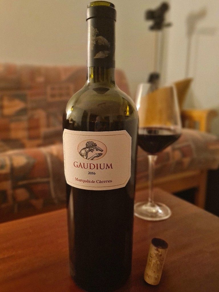 Wine Gaudium Rioja 2004 on