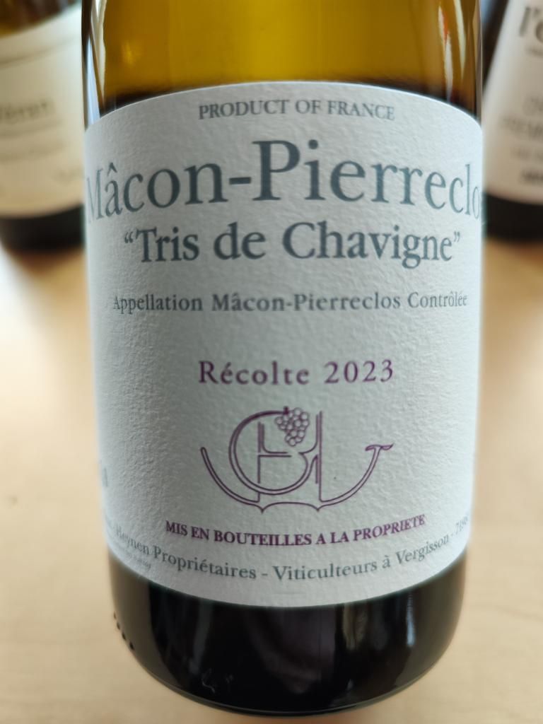 2023 Guffens-Heynen Mâcon-Pierreclos Tris de Chavigne - CellarTracker