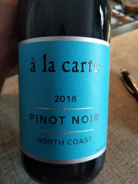 2017 A La Carte Pinot Noir Usa California North Coast Cellartracker