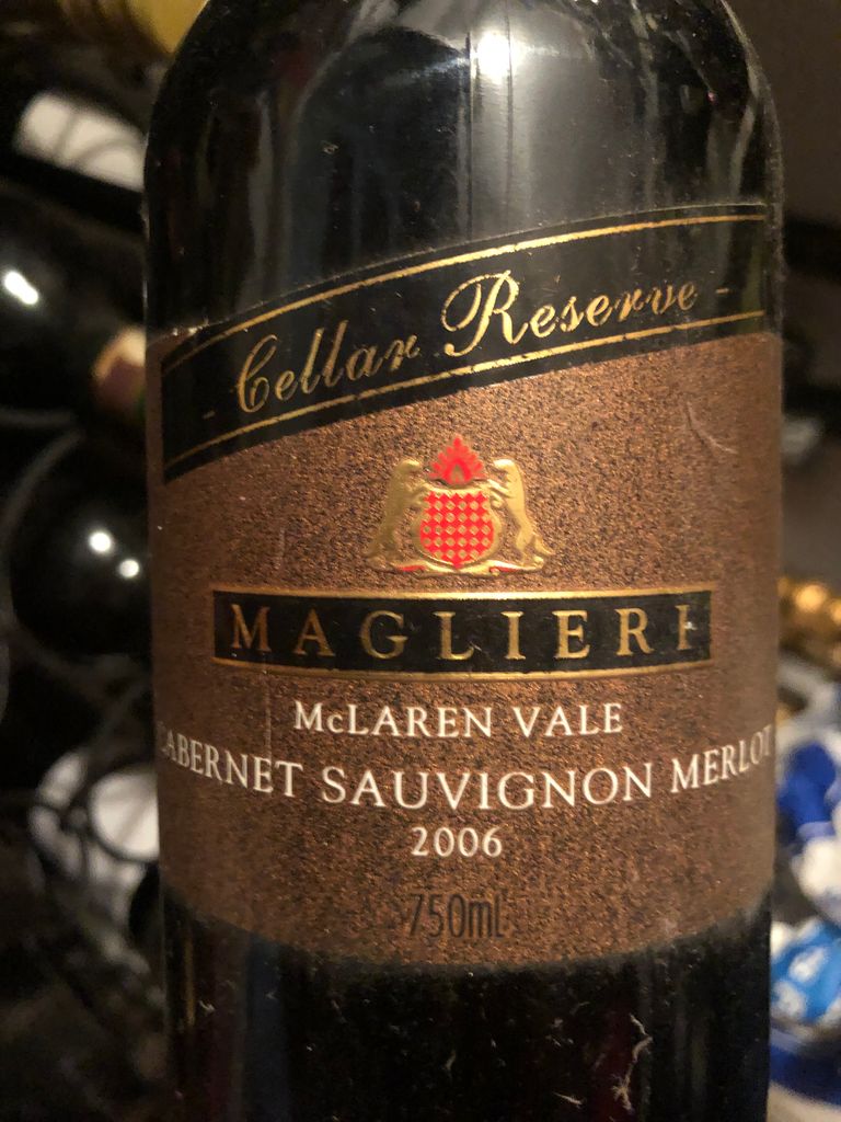 1998 Maglieri Cabernet Sauvignon McLaren Vale - CellarTracker