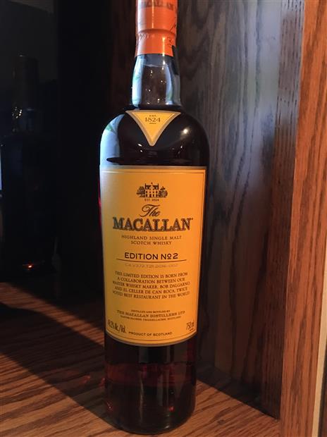 N.V. The Macallan Edition No. 2 C4.V372.T21.2016-002 Single Malt