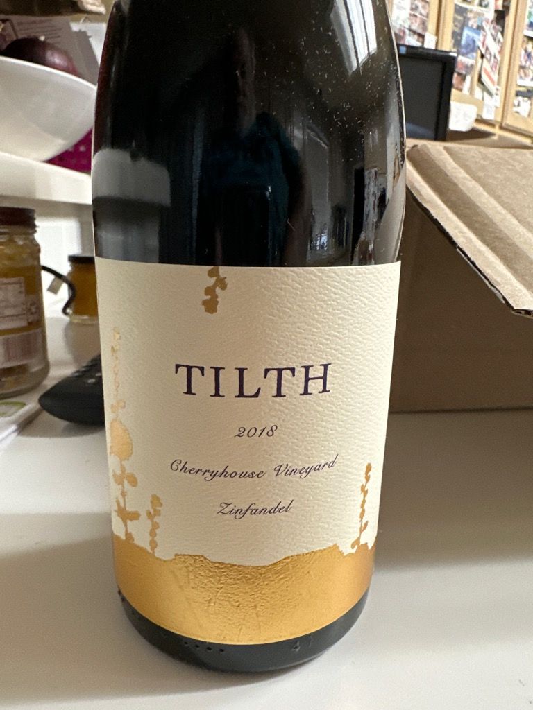 2018 Tilth Zinfandel Cherryhouse Vineyard, USA, California, Central