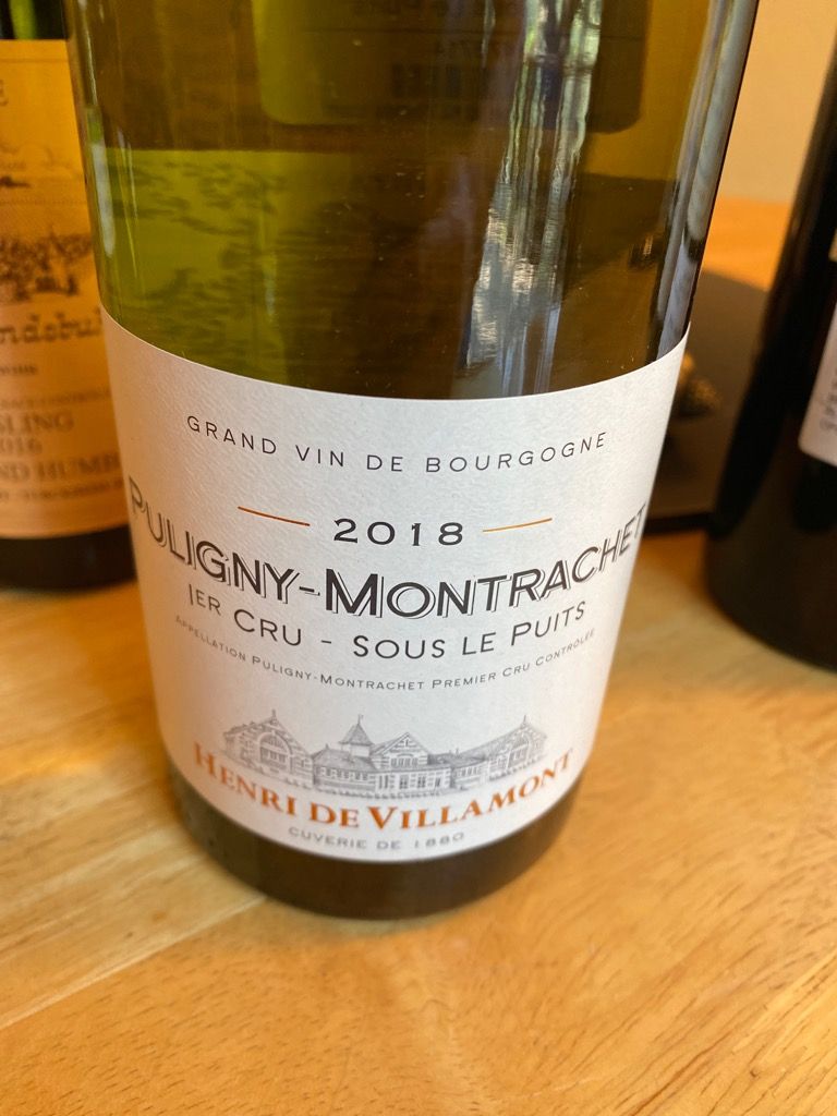 2017 Henri de Villamont Puligny-Montrachet 1er Cru Sous le Puits