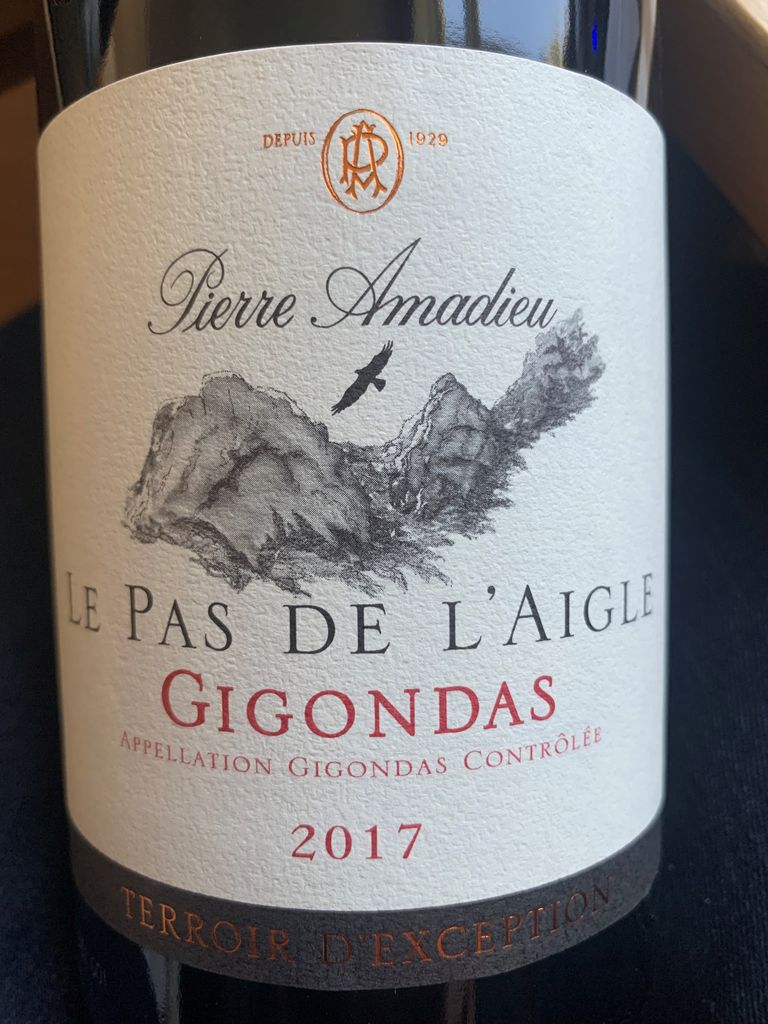 2017 Pierre Amadieu Gigondas Le Pas de l'Aigle - CellarTracker