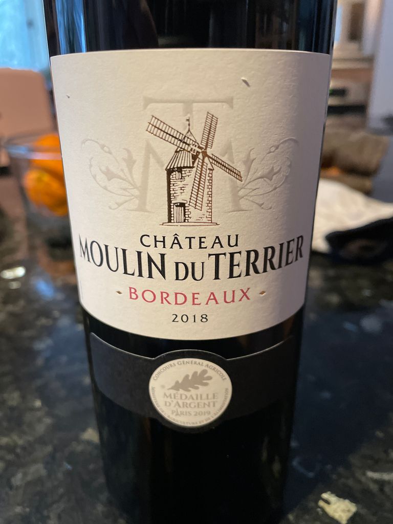 2018 Château Moulin du Terrier, France, Bordeaux CellarTracker