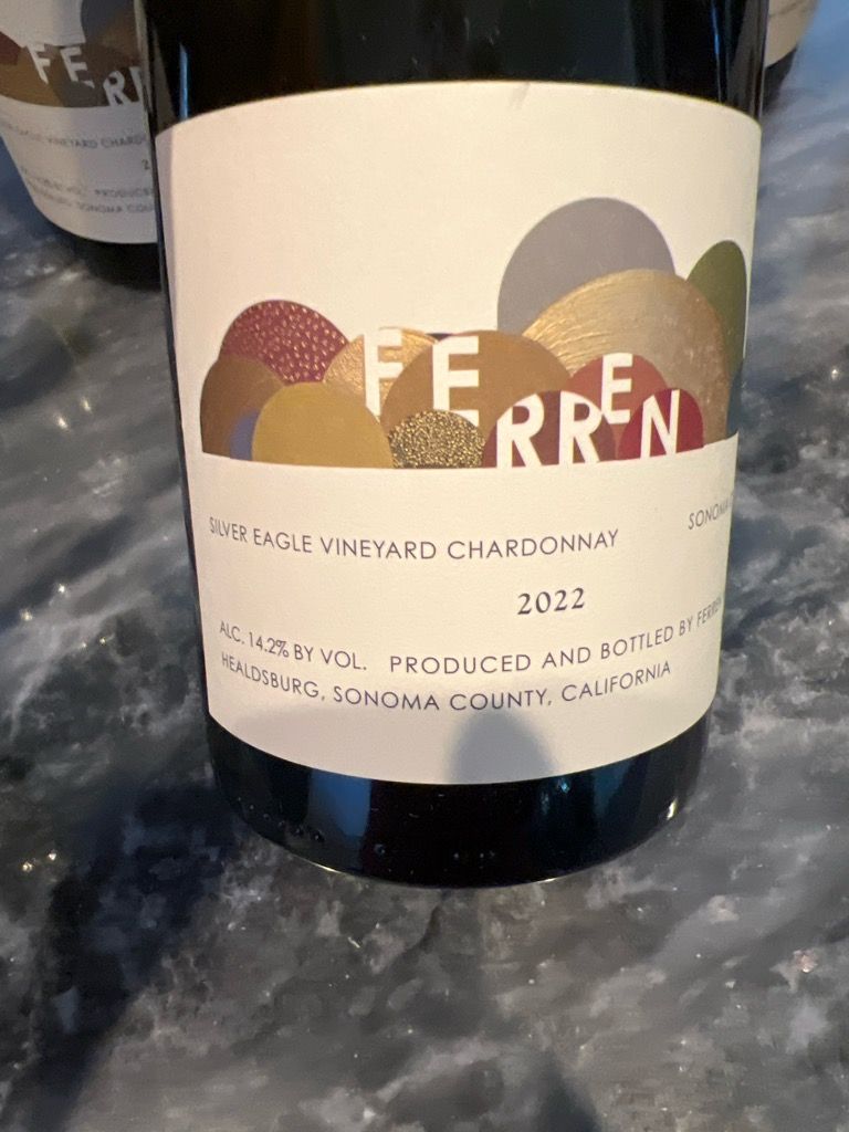 2022 Ferren Wines Chardonnay Silver Eagle Vineyard, USA, California ...