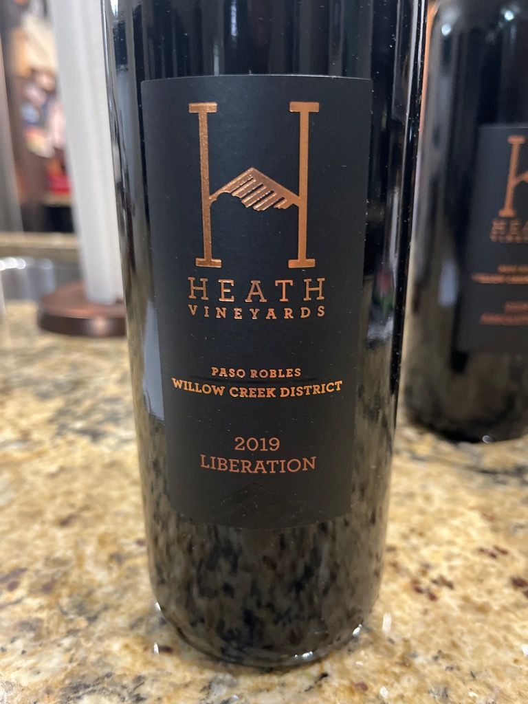 2019 Heath Vineyards Liberation, USA, California, Central Coast, Paso ...