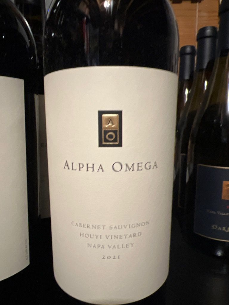 2021 Alpha Omega Cabernet Sauvignon Houyi Vineyard CellarTracker