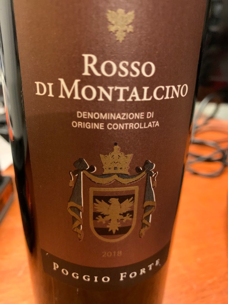 2018 Poggio Forte Rosso di Montalcino, Italy, Tuscany, Montalcino ...