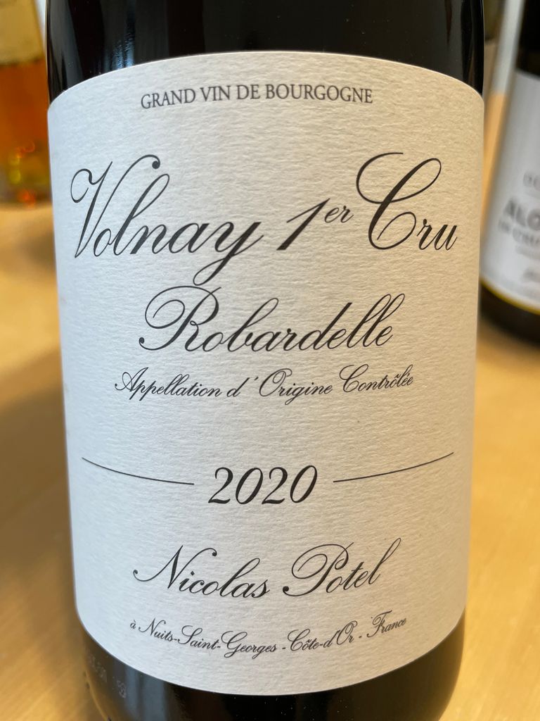 2020 Nicolas Potel Volnay 1er Cru Les Robardelles - CellarTracker