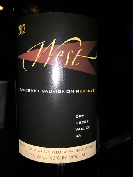2017 West Wines Cabernet Sauvignon Reserve - CellarTracker