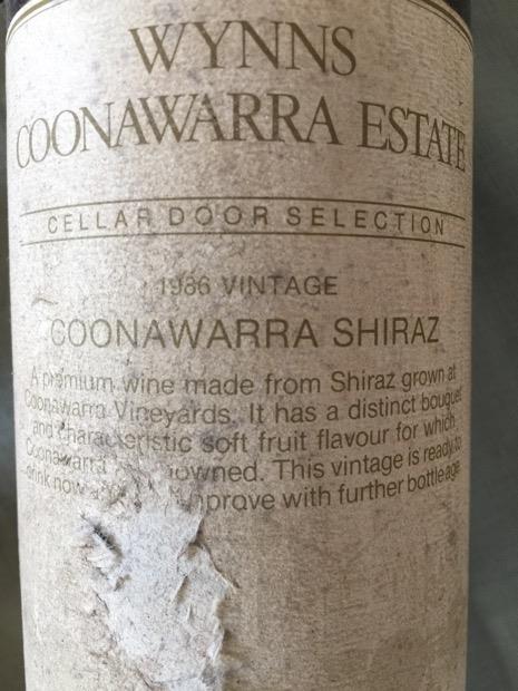 1998 Wynns Coonawarra Estate Shiraz CellarTracker