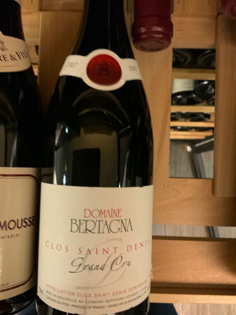 Clos Saint-Denis 1983 Domaine Bertagna 1996 Domaine Bertagna Clos