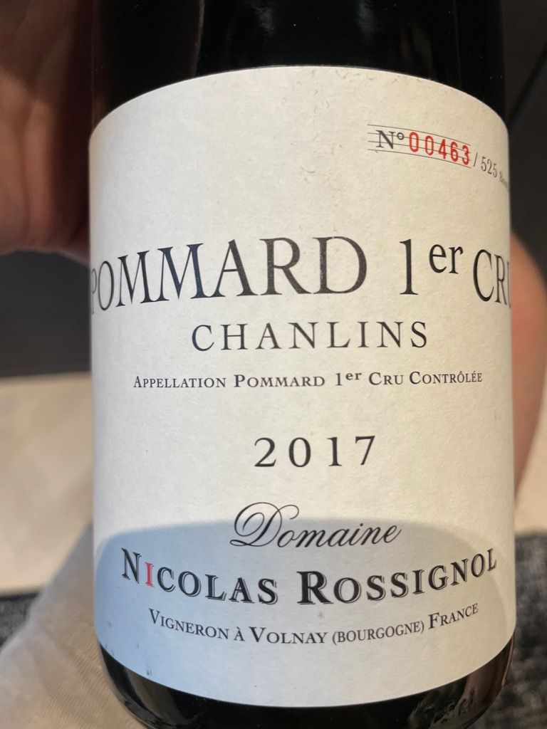 2016 Nicolas Rossignol Pommard 1er Cru Les Argillières, France ...