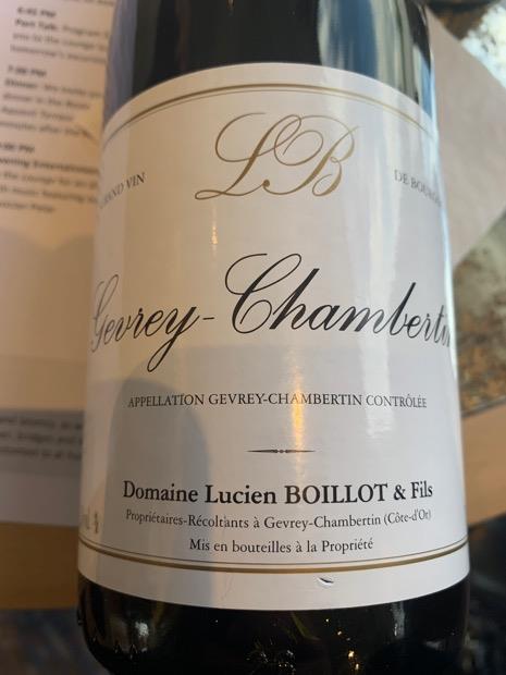 2018 Domaine Lucien Boillot et Fils Gevrey-Chambertin - CellarTracker