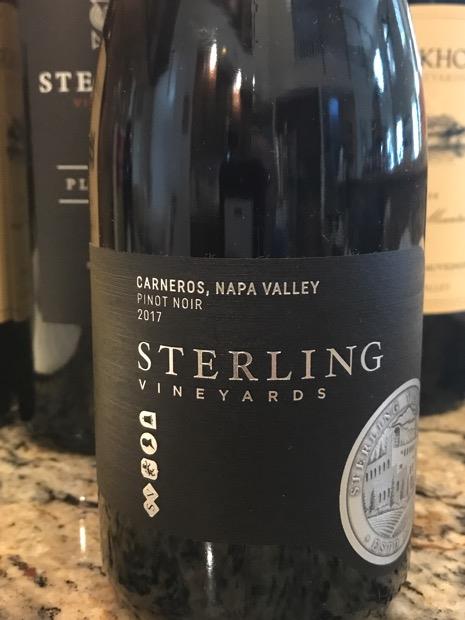 2017 Sterling Vineyards Pinot Noir, USA, California, Napa / Sonoma ...