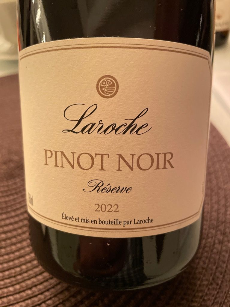 2022 Domaine Laroche Pinot Noir Vin De Pays Doc Lart Des Sens Reserve France Languedoc