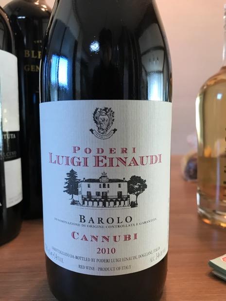 2010 Poderi Luigi Einaudi Barolo Nei Cannubi, Italy, Piedmont, Langhe ...