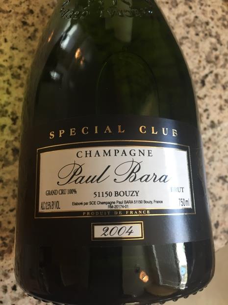 2004 Paul Bara Champagne Grand Cru Special Club - CellarTracker