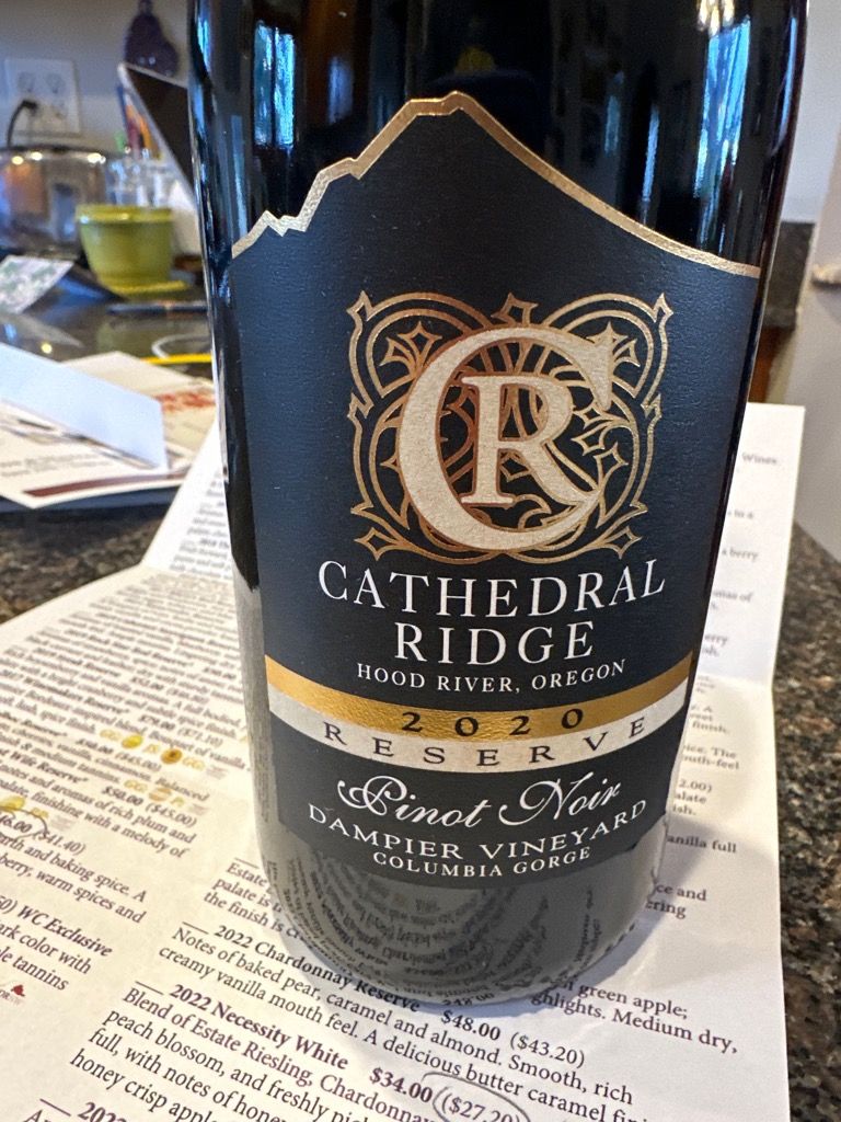 2020 Cathedral Ridge Syrah Reserve Moody Vineyard, USA, Oregon ...