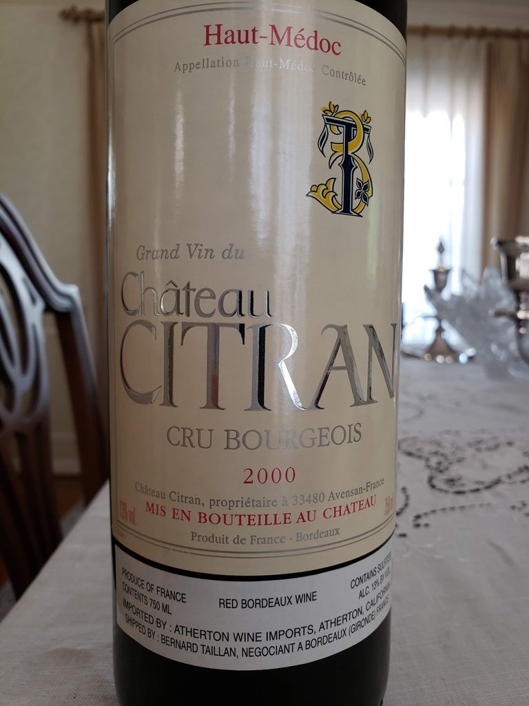 2000 Château Citran - CellarTracker