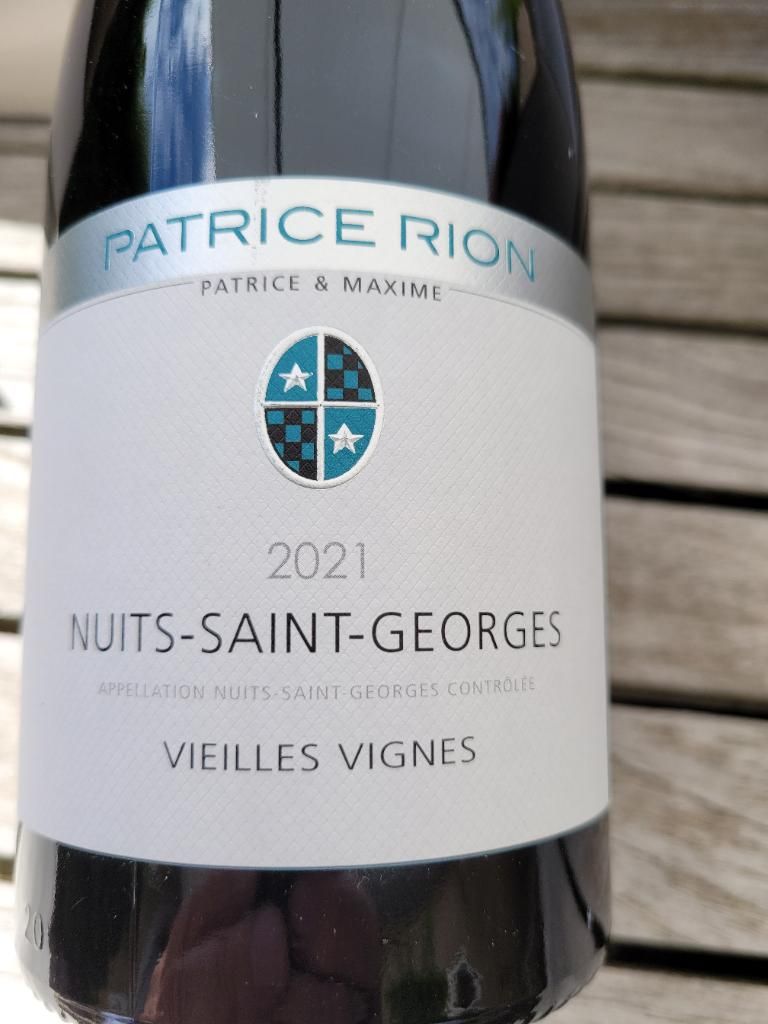【希少】Patrice Rion Nuits-Saint-Georges2021 2021 Patrice Rion Nuits St. Georges Vieilles Vignes