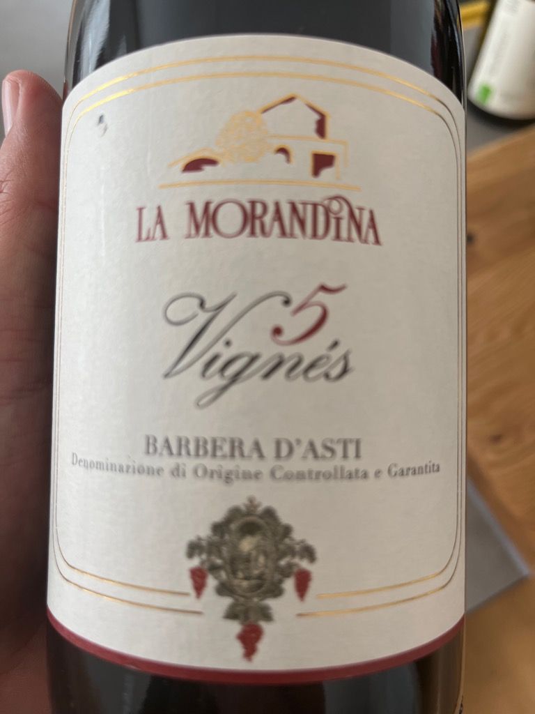 2020 La Morandina Barbera d'Asti 5 Vignes, Italy, Piedmont, Asti