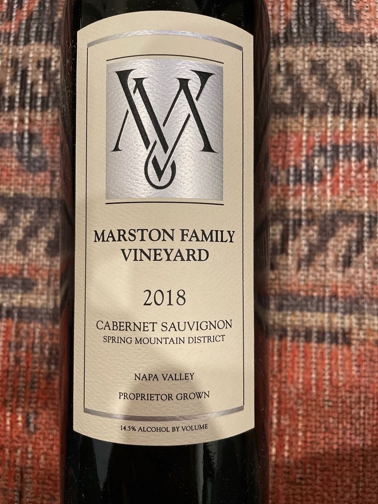 2018 Marston Family Vineyard Sauvignon, USA, California, Napa
