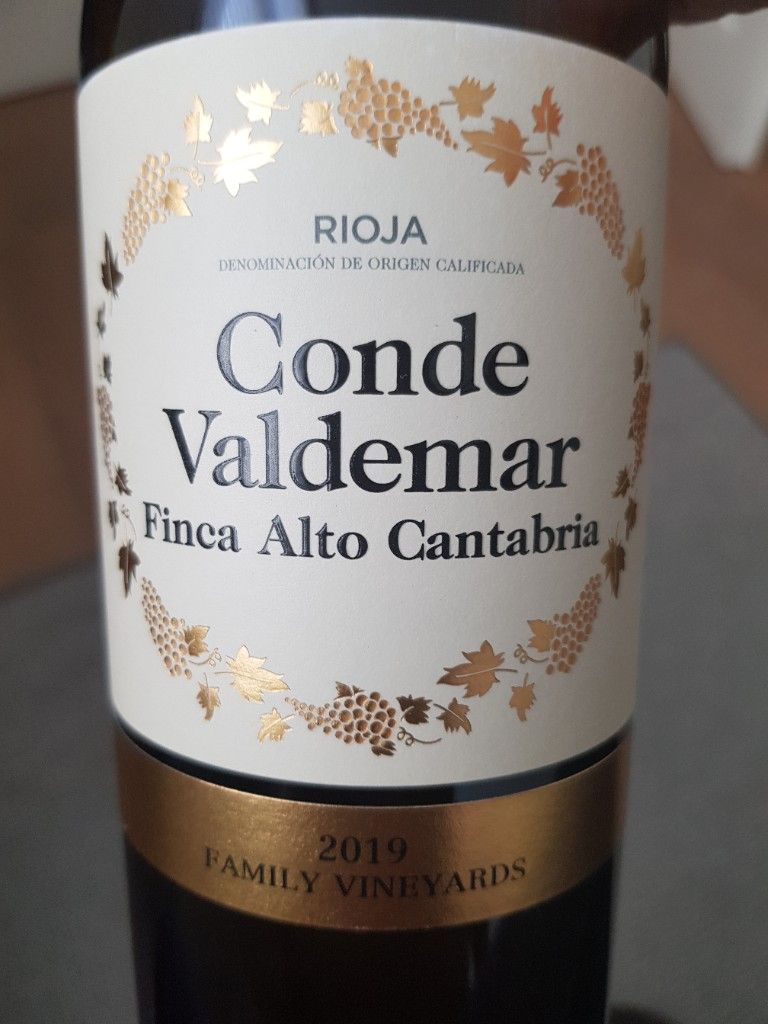 2019 Bodegas Valdemar Rioja Conde De Valdemar Alto Cantabria Spain La 