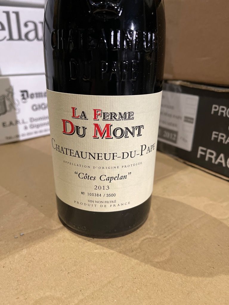 2013 La Ferme du Mont ChâteauneufduPape Côtes Capelan, France, Rhône