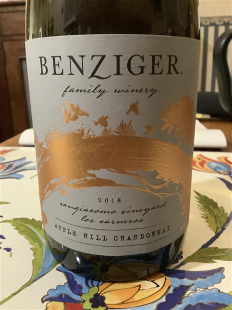 2019 Benziger Family Winery Chardonnay Sangiacomo Vineyard, USA ...