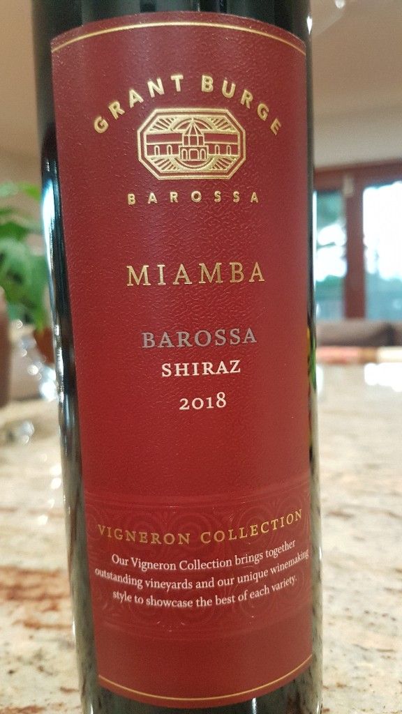 Вино красное grant burge barossa miamba shiraz сухое 750мл (9315705003005)