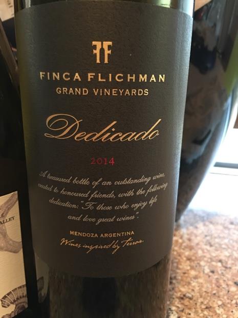 2014 Finca Flichman Dedicado, Argentina, Mendoza, Maipú - CellarTracker